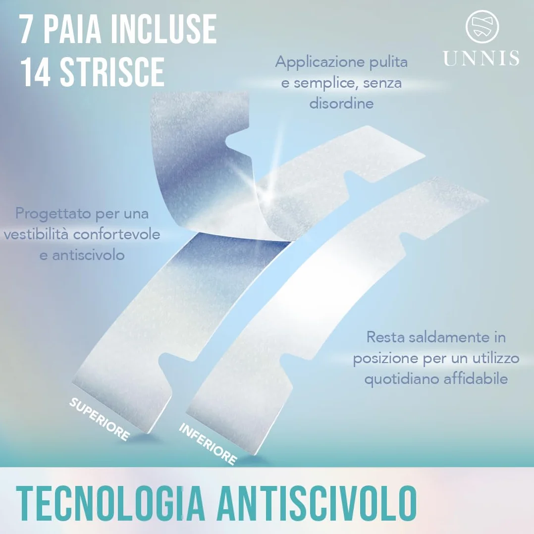 Strisce Sbiancanti Denti, Confezione da 14 Strisce, Trattamento 7 Giorni, Sbiancamento Denti Sicuro per Denti Sensibili, Senza Perossido