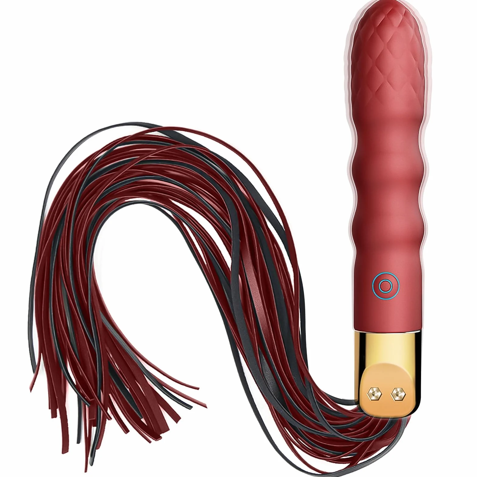 SXOVO Frustino Vibrante 2 in 1 Dildo 10 Modalità per Stimolazione Prostata Punto G BDSM