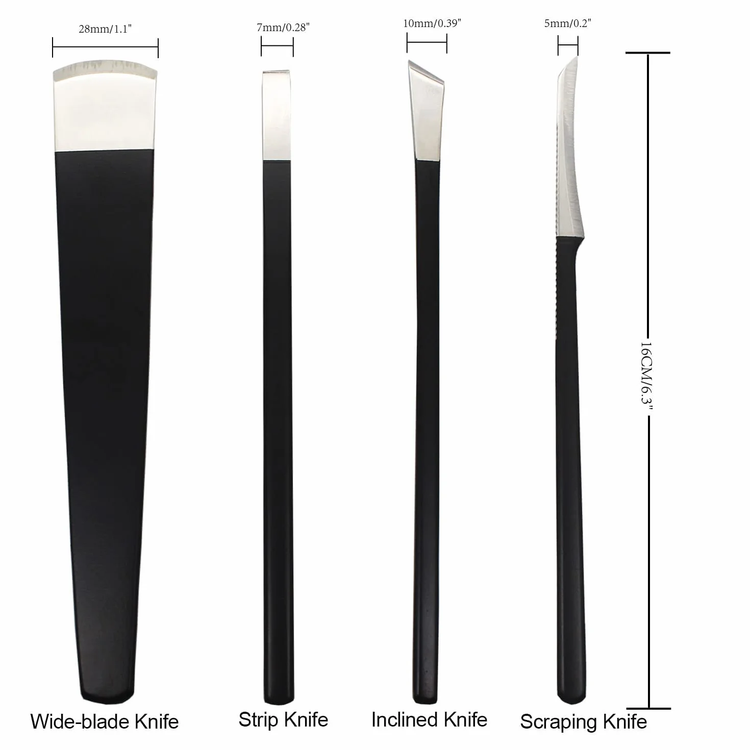Kit di Coltelli da Pedicure in Acciaio Inossidabile per Rimozione Calli