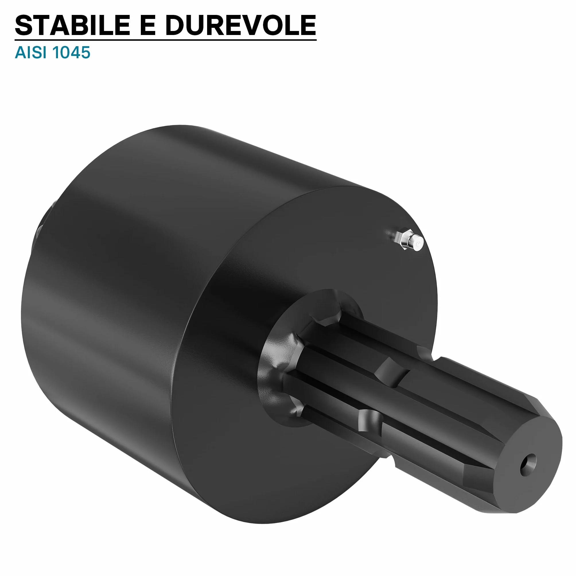 Wiltec Frizione di sovraccarico cardano 220mm Filetto Interno/Esterno 1 3/8" Albero scanalato 6D Max 3500Nm