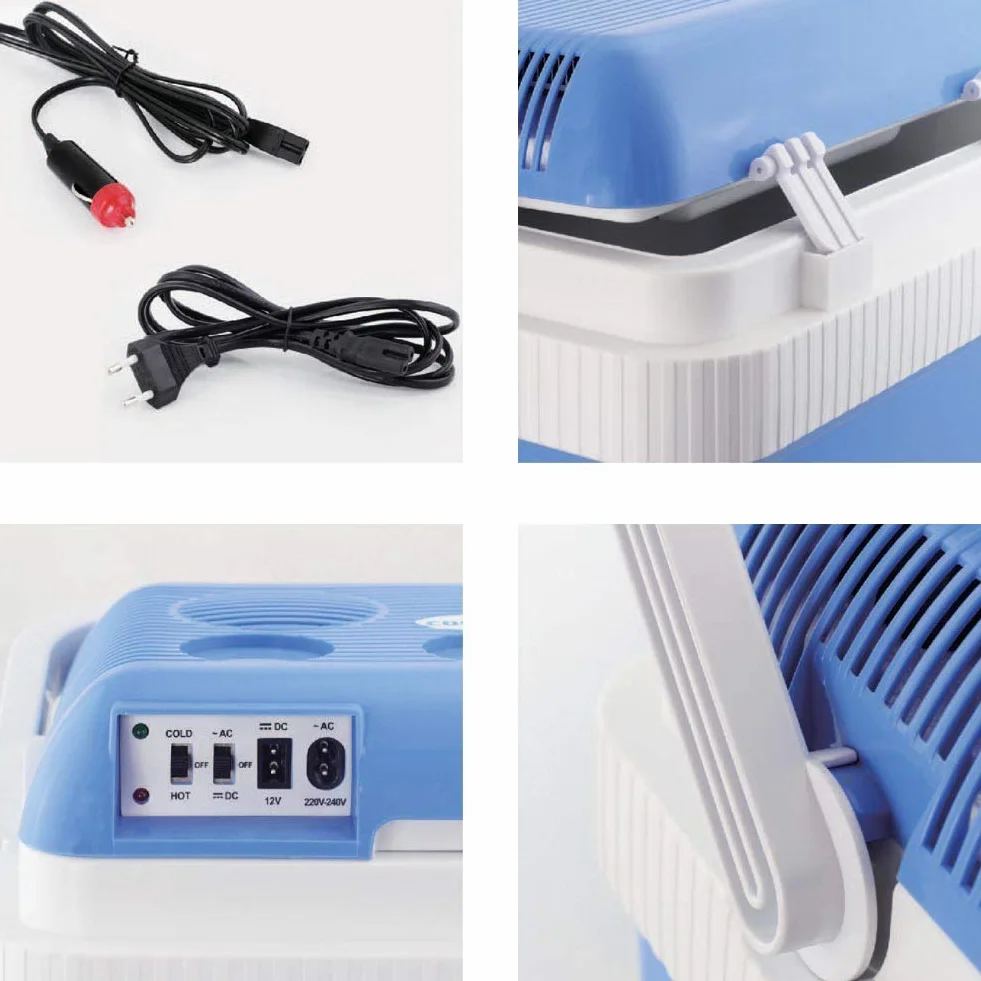 Bakaji Frigorifero Elettrico 24LT 12/220V Portatile Caldo Freddo 41x30x45 cm