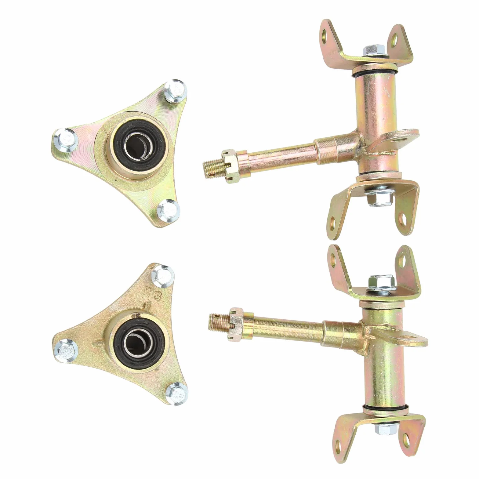 Anteriore Sterzo Strut Knuckle Mandrino Sinistro Destro Disco Freno Asse Ruota Lega di Alluminio Set per ATV Quad