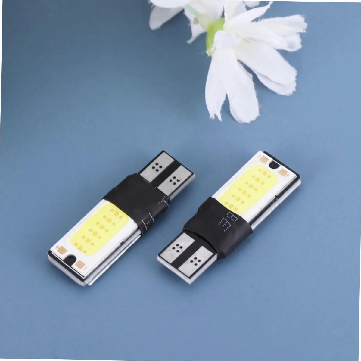 Lampade LED T10 W5W COB Can-bus Bianco 10 Pezzi per Auto Luce di Lettura Targa