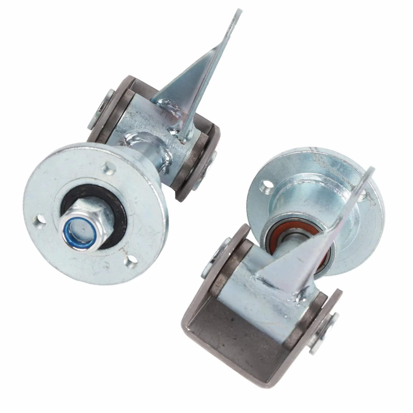 Set di Snodi dello Sterzo del Mozzo della Ruota da 17 Mm, Perno del Fuso a Snodo della Flangia del Cuscinetto della Ruota a 3 Prigionieri Per Pneumatici da 5 Pollici Go Kart ATV Quad Bike