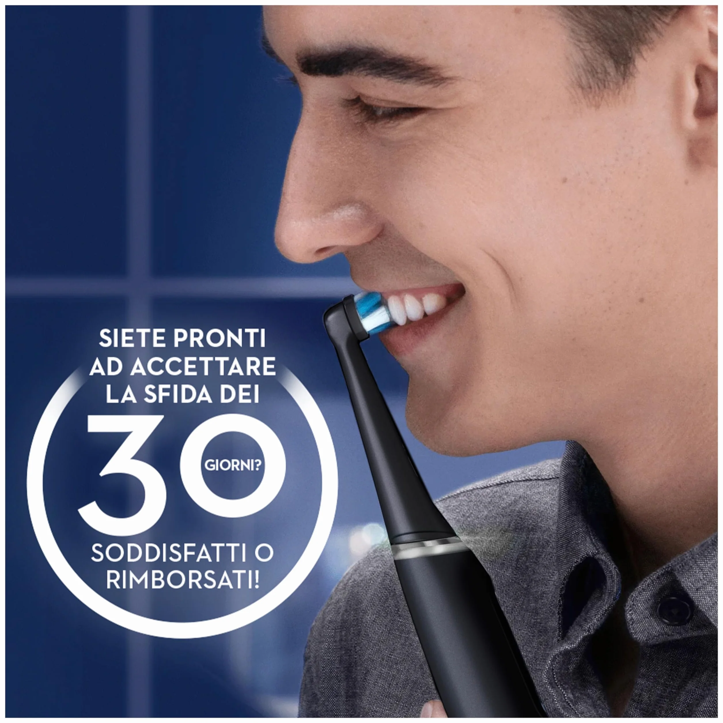 Oral-B iO 6N Spazzolino Elettrico Ricaricabile Nero, 2 Testine, Custodia + Dentifricio