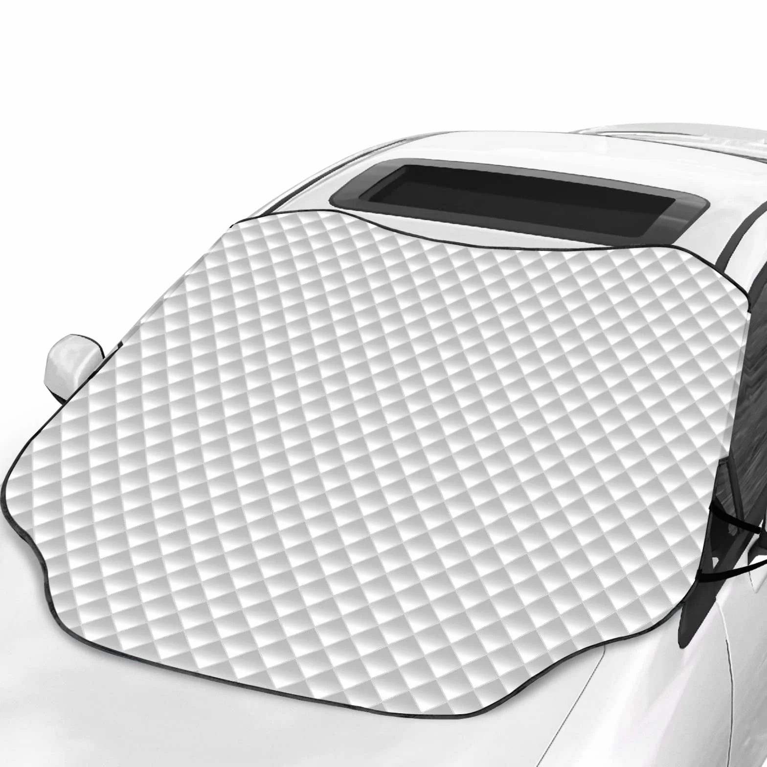 Favoto Parasole Parabrezza Auto Magnetico 147x116cm Copertura Protezione Gelo Acqua Pioggia Neve UV
