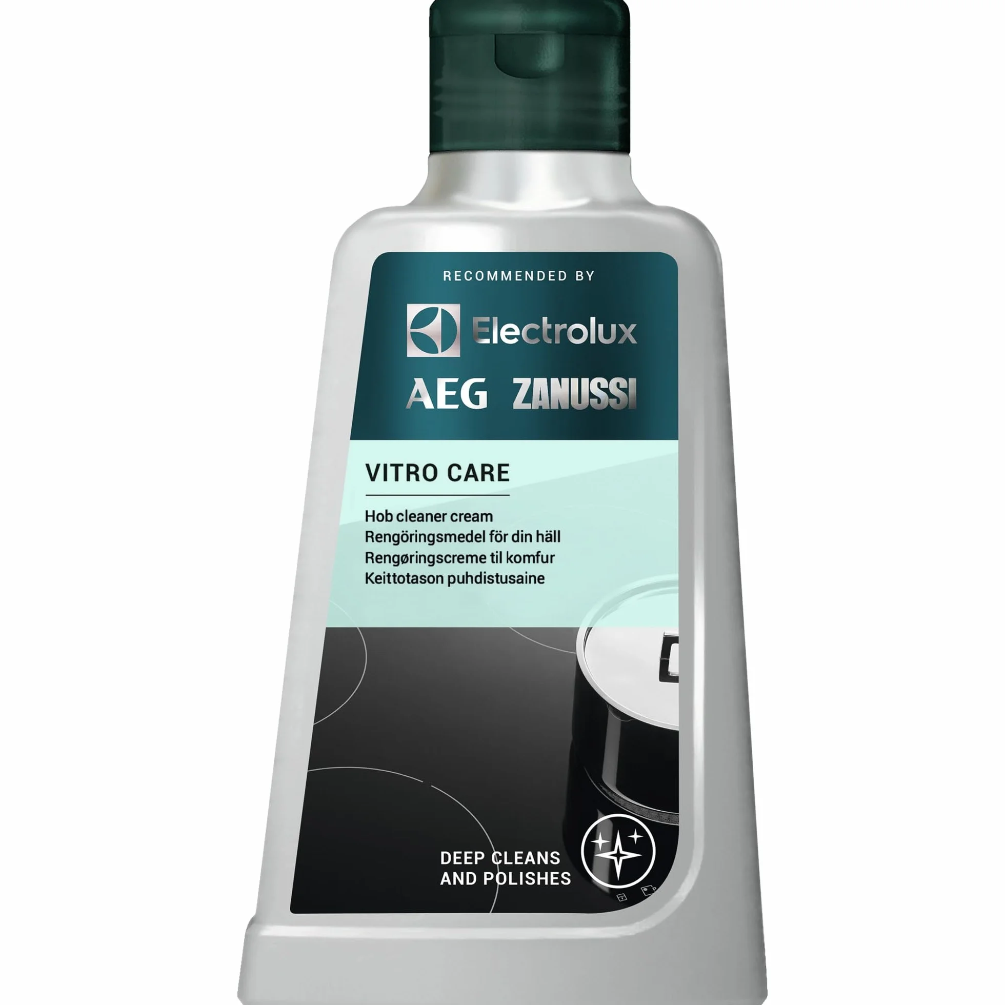 ELECTROLUX M3HCC301 Detergente per Piano Cottura a Induzione e Vetroceramica 300 ml, Crema Pulizia Cucina