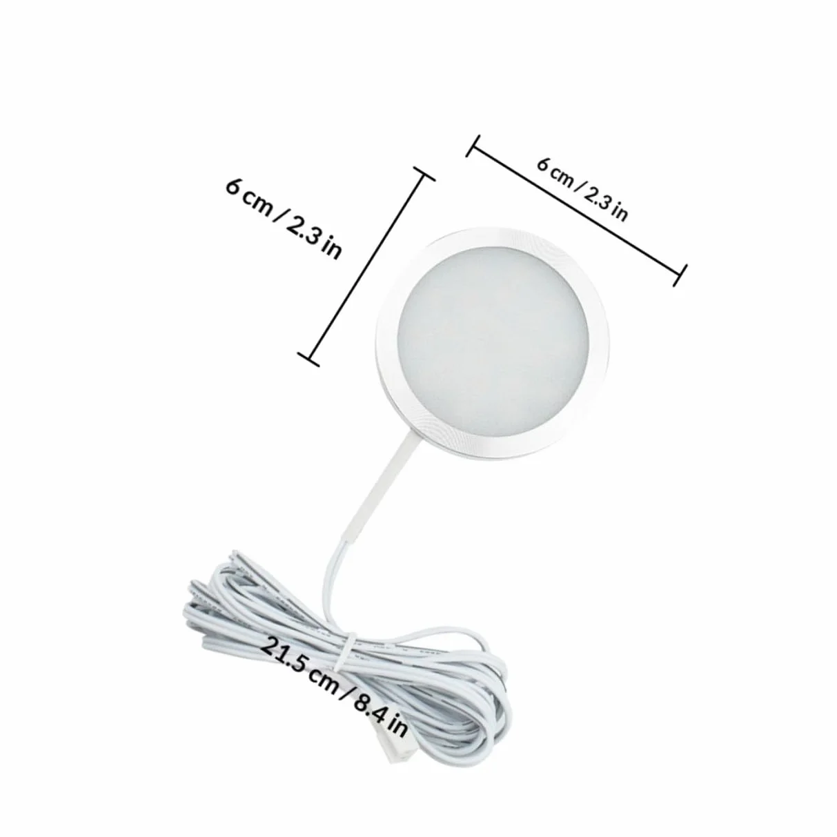 Lampada LED da Incasso 12V Rotonda 4 Pezzi per Camper Luce Soffitto Bianca Faretto LED Compatto Alluminio