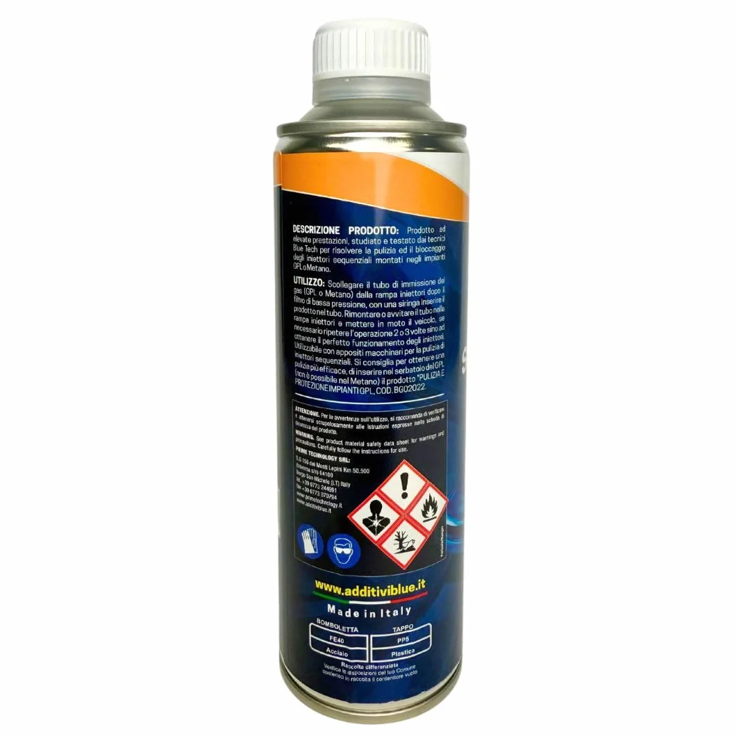 Additivo Sblocca Iniettori Sequenziali GPL e METANO 350ml SEQUENTIAL LPG And CNG Injector UNBLOCKER BG03035
