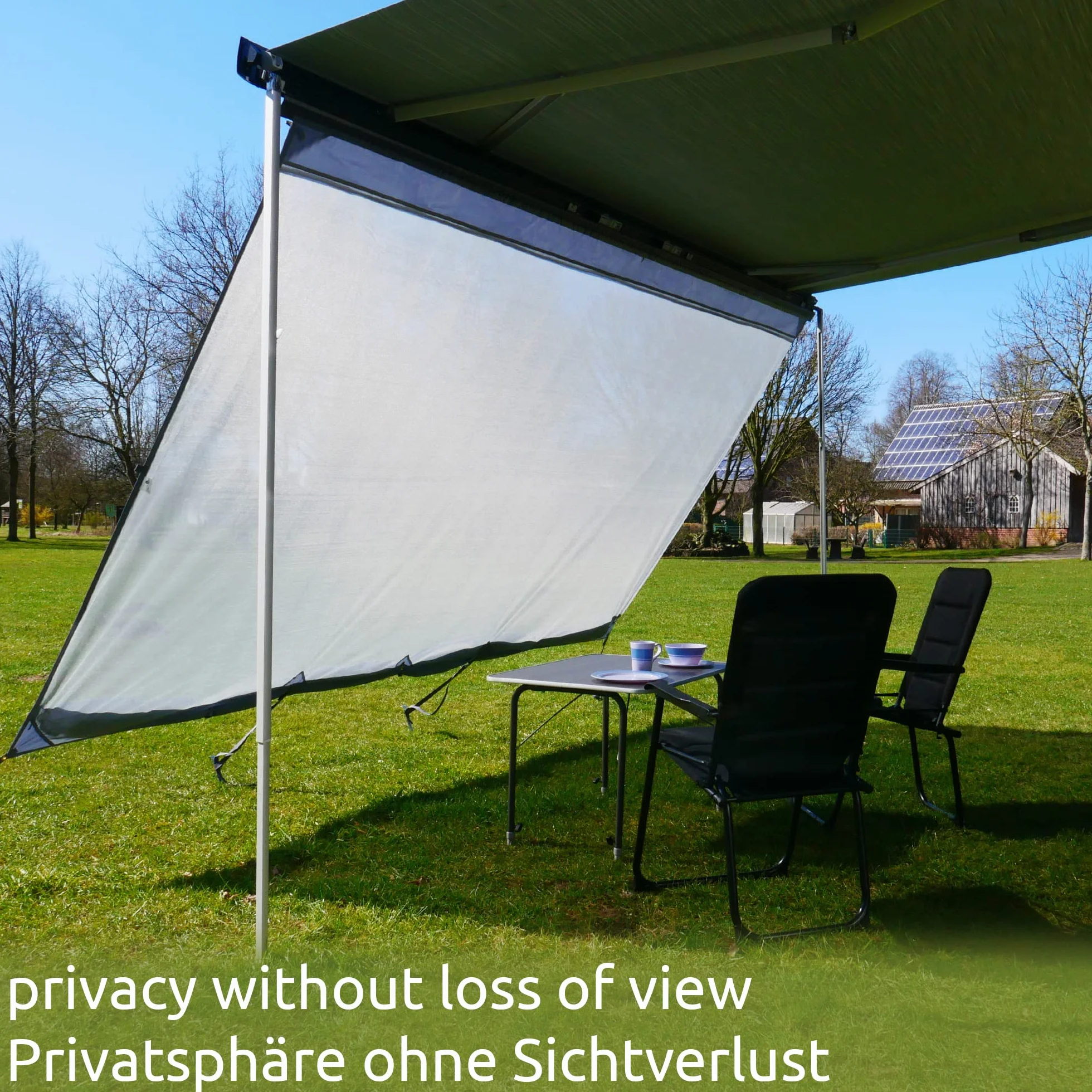 GEAR Sun & Rain Blocker Parete Anteriore Laterale Tenda da Sole UPF 50+ Colonna d'Acqua 5000 mm 3 Bordini Ø 4.3 6.2 7 mm Larghezze 240