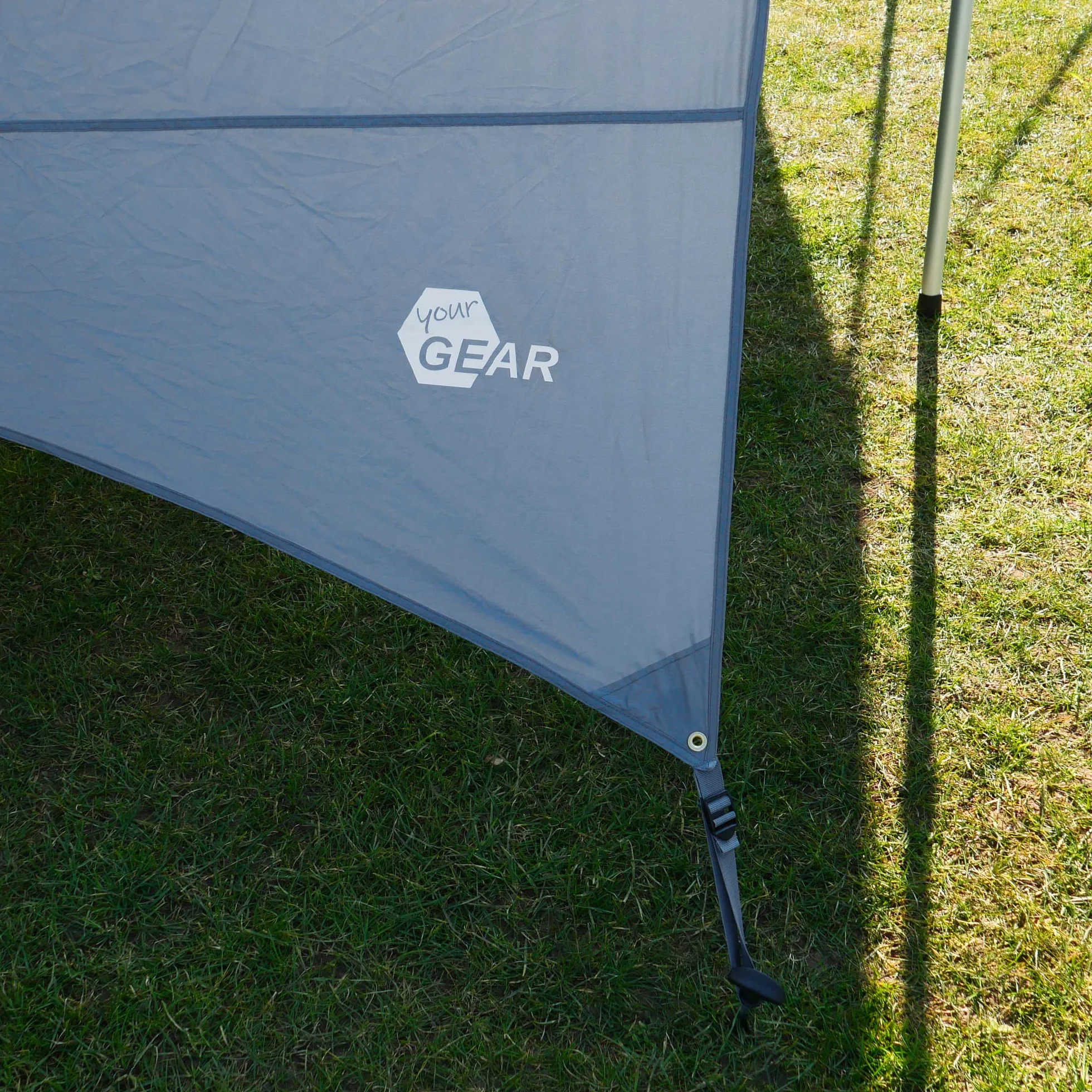 YourGEAR - Telo parasole per casa Tropea con pareti laterali, impermeabile, protezione UV 50, colonna d'acqua di 5000 mm, copertura parasole, per furgoni da campeggio, furgoni, auto, con barre di