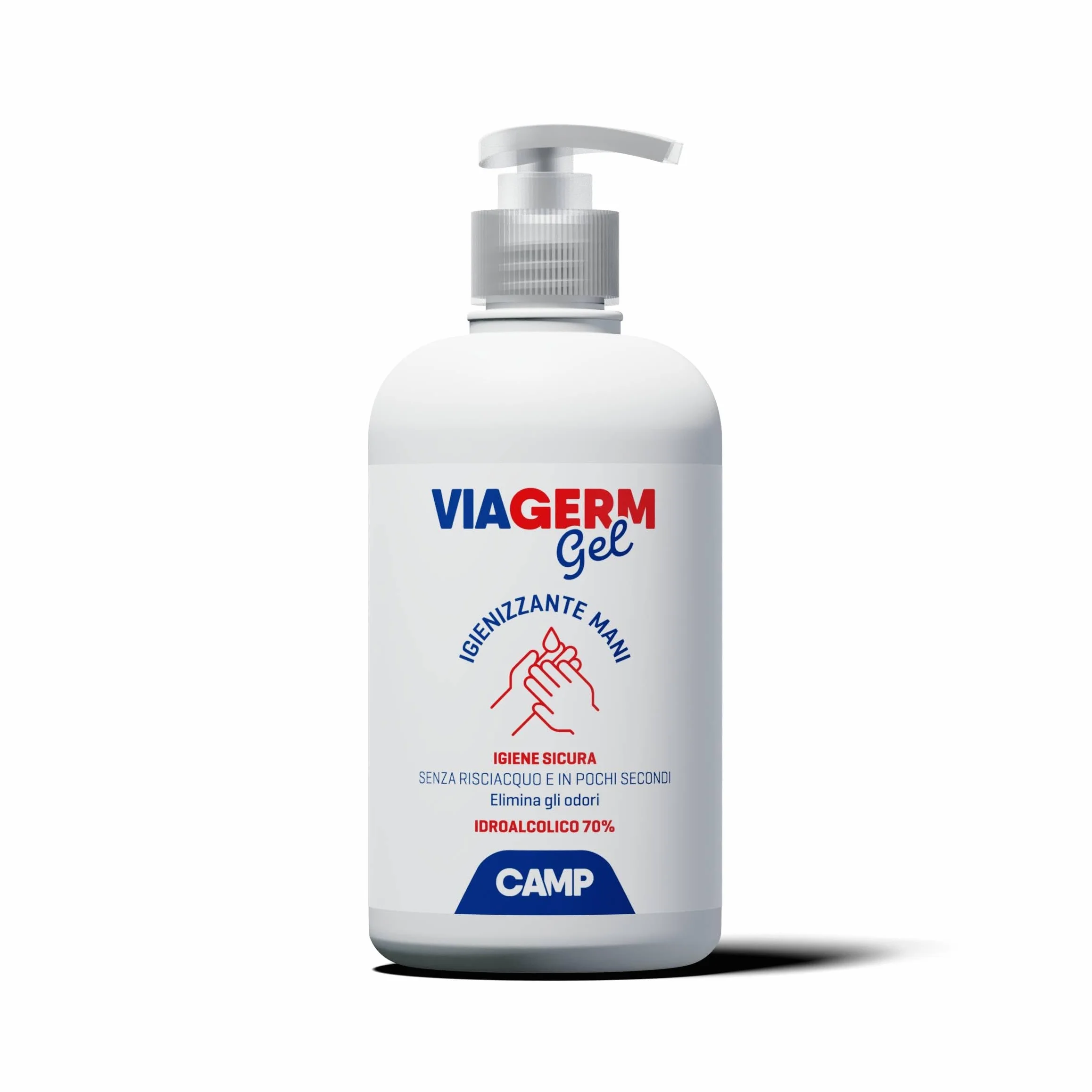 CAMP VIAGERM Gel Igienizzante Mani con Alcool 70% 500 ml con Dosatore