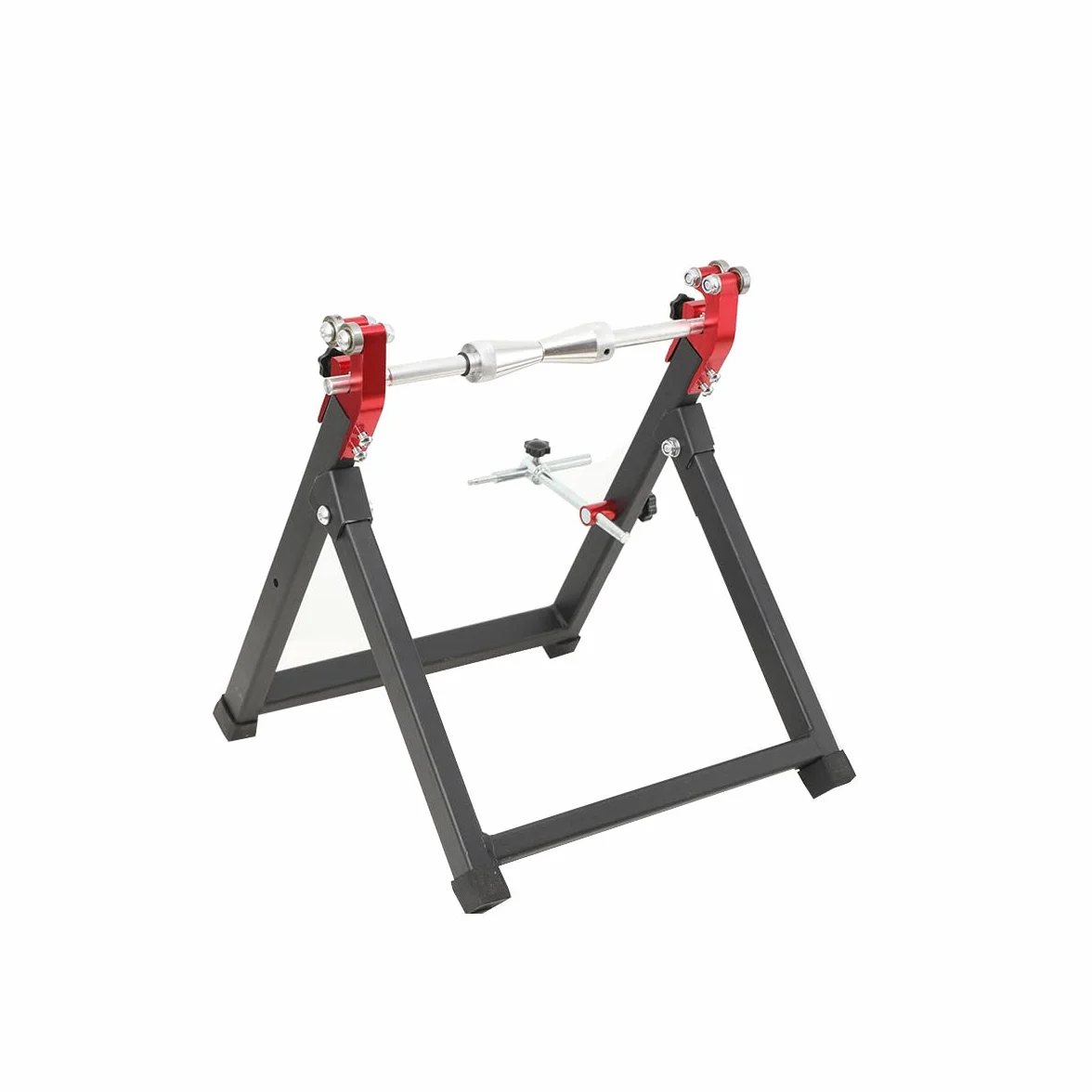 Cavalletto Equilibratrice per Ruote di Moto, Bilanciatore per Pneumatici Design Pieghevole Equilibratrice per Bilanciare Cerchi e Ruote Danneggiati
