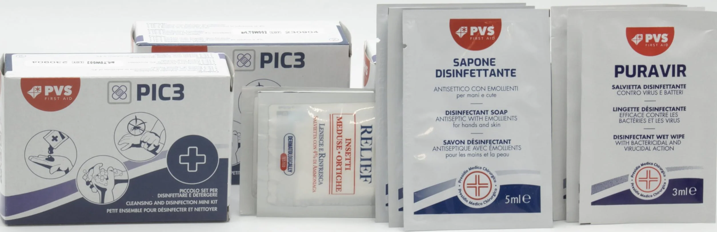 Salviette Disinfettanti Assortite Astuccio 3 con 8