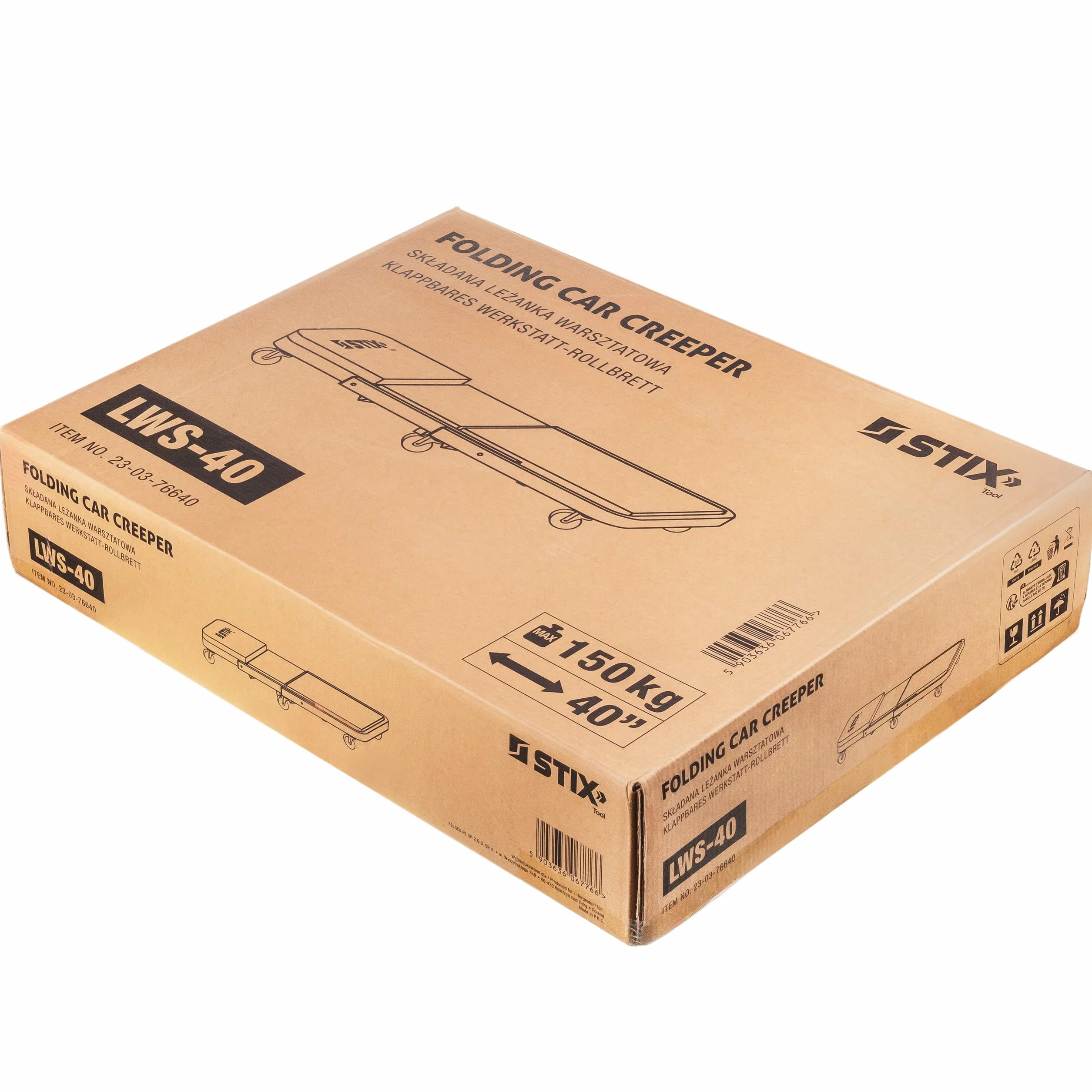 Stix Tavola da officina 2 in 1 LWS-40 – Tavola di montaggio – Sgabello da officina fino a 150 kg