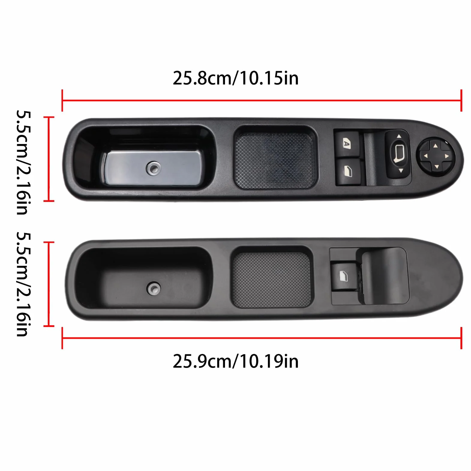 2 pulsanti per alzacristalli compatibili con 207 cites C3 6554QC 6490HQ 6554HJ 6 pin