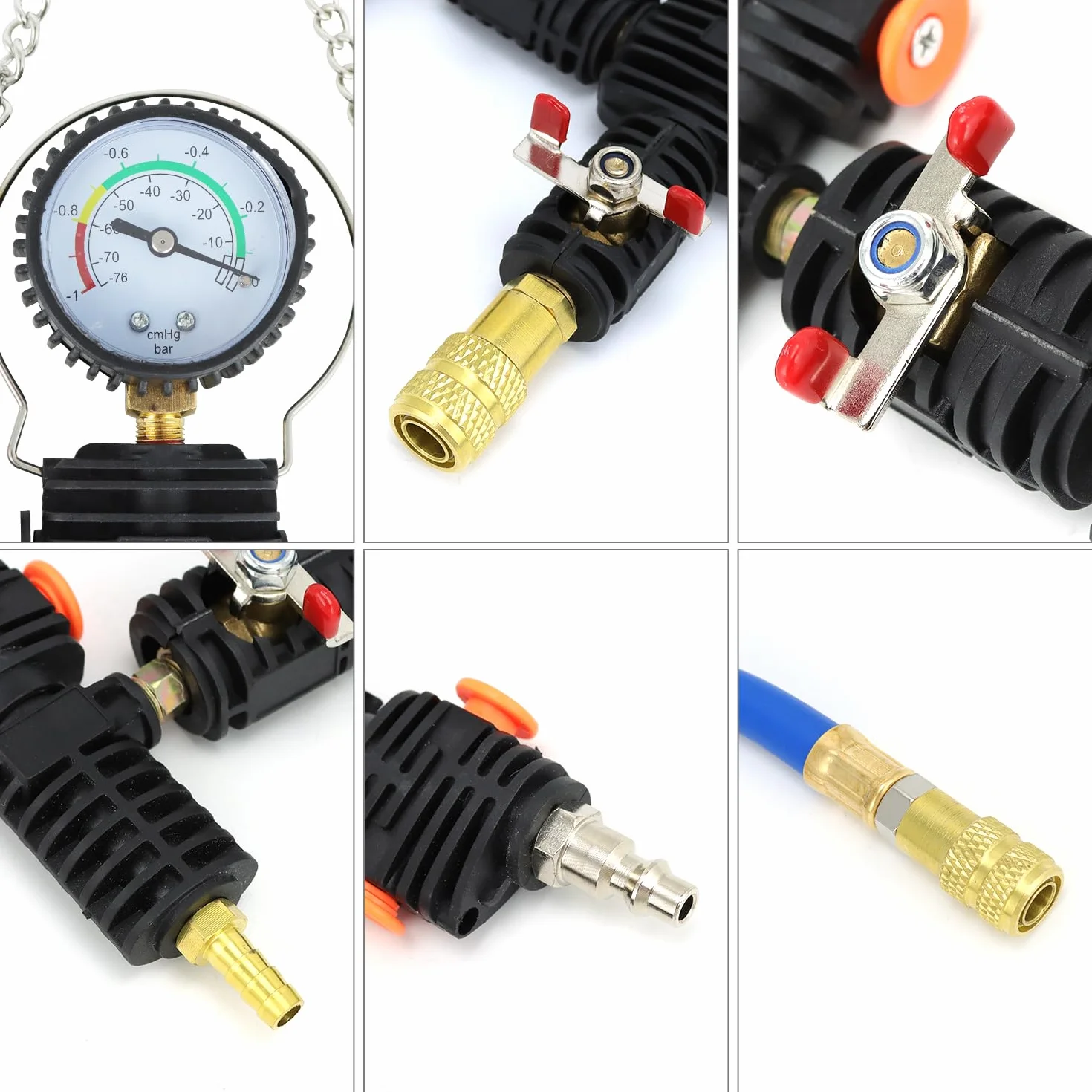 QWORK® Tester di Spurgo del Sistema di Raffreddamento, Ricarica del Liquido di Raffreddamento Attrezzo