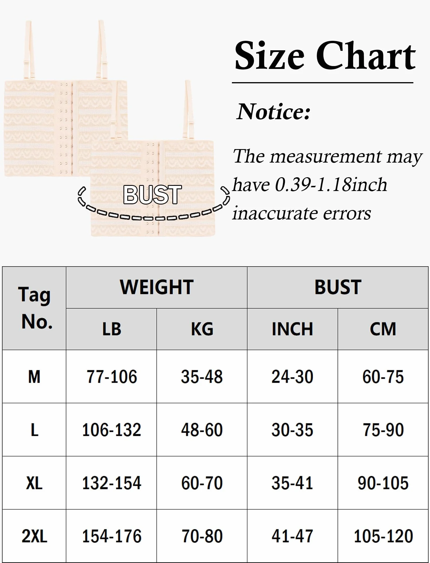 AIEOE 2 fasce per petto da donna Transgender FTM Cosplay Corsetto Binder Tank Top Regolabile Rimovibile Alta Elasticità S-XL