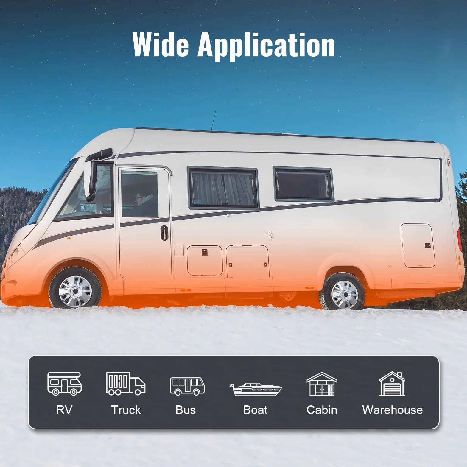 VEVOR Riscaldatore d'Aria Diesel 12V 5-8KW per Auto Camper Camion RV con Controllo Remoto 8℃ -36℃ 20-25m²