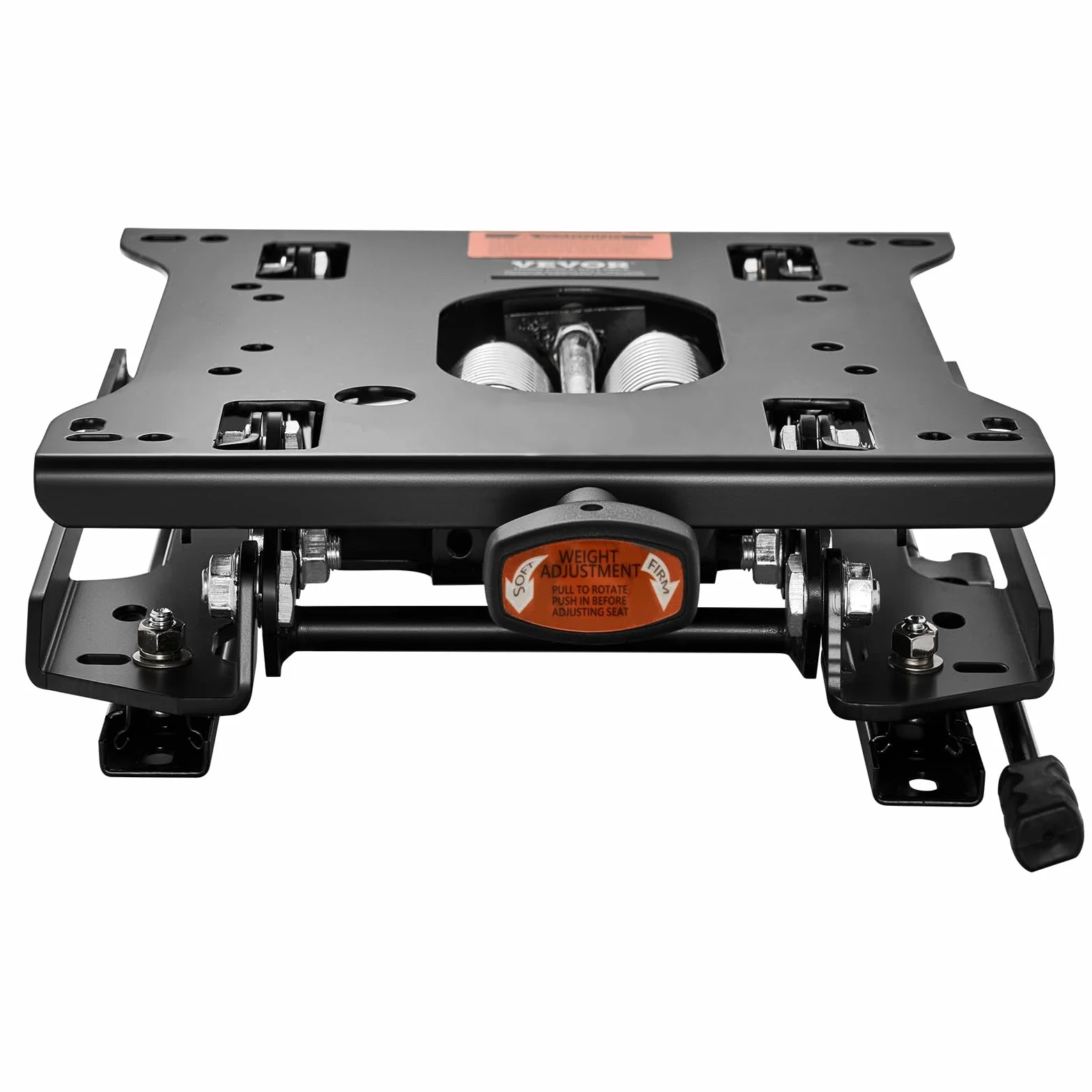 VEVOR Kit di Sospensione del Sedile con Binario Scorrevole, Sospensione Universale del Sedile ad Aria per Tosaerba a Raggio di Sterzata Zero, Regolabile 150 mm Avanti a Indietro, per Bulldozer, Nero