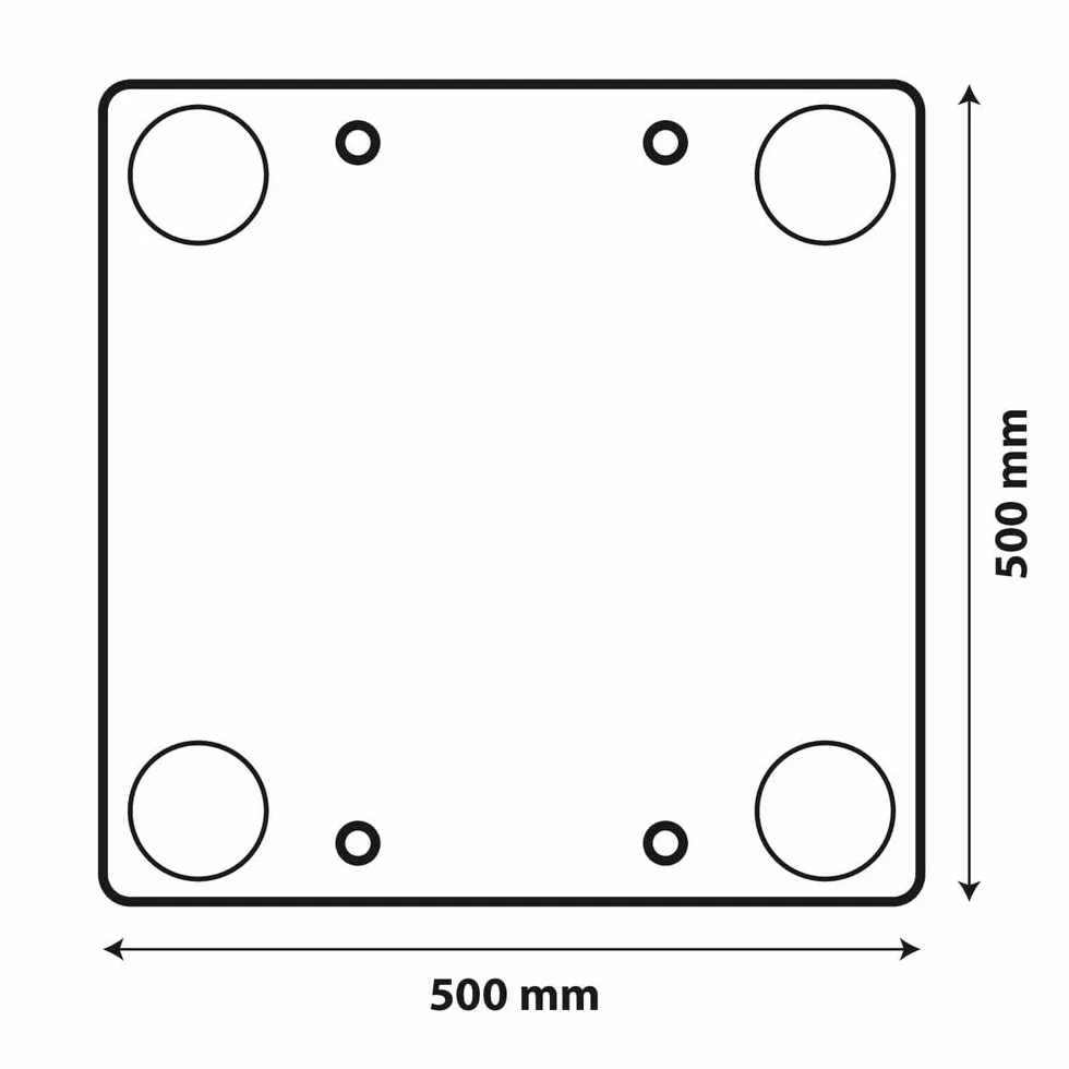 Lampa Pannello di Segnalazione carico sporgente Polipropilene alveolare