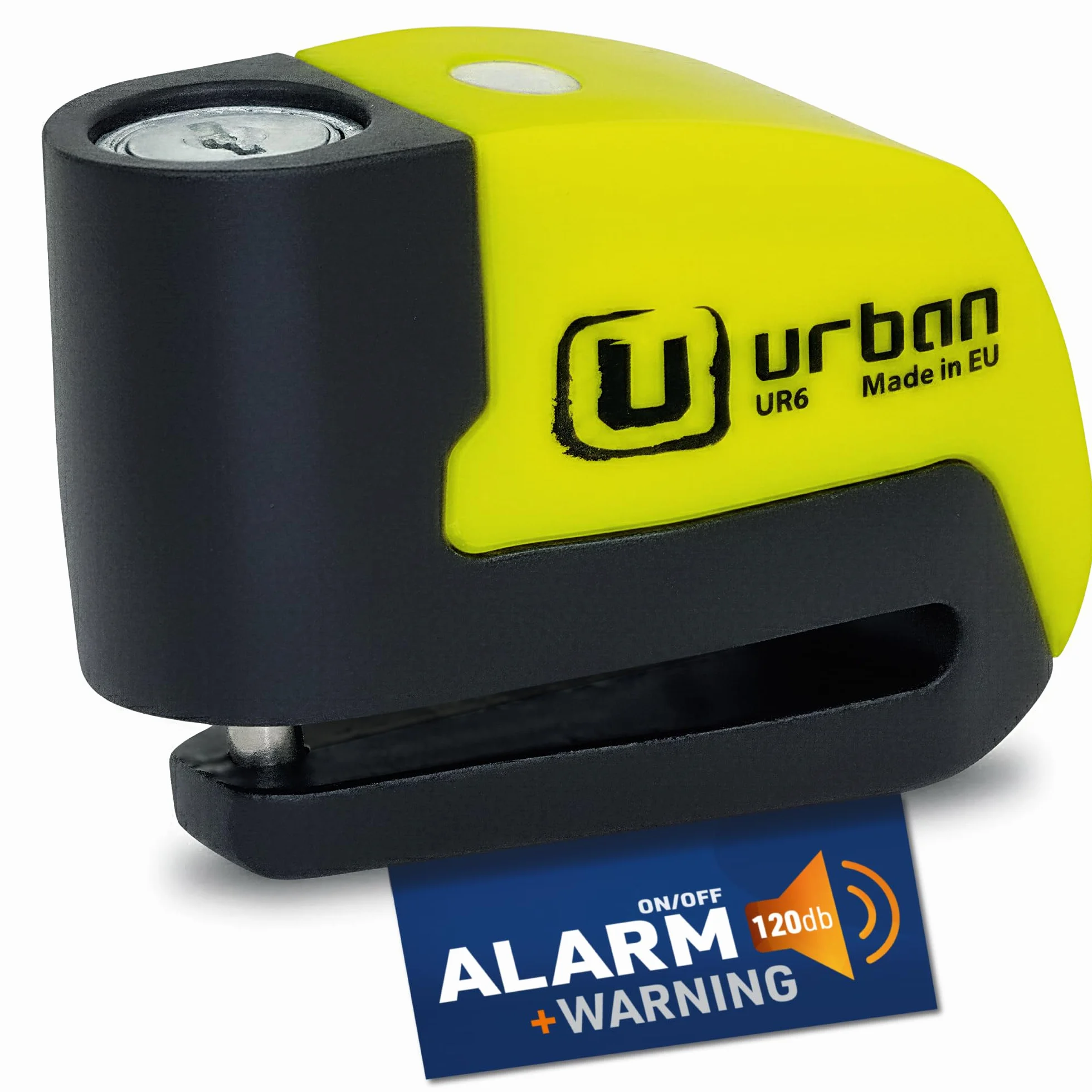 URBAN UR6 Antifurto Moto Blocca Disco con Allarme 120dB LED Impermeabile Sensibilità A+