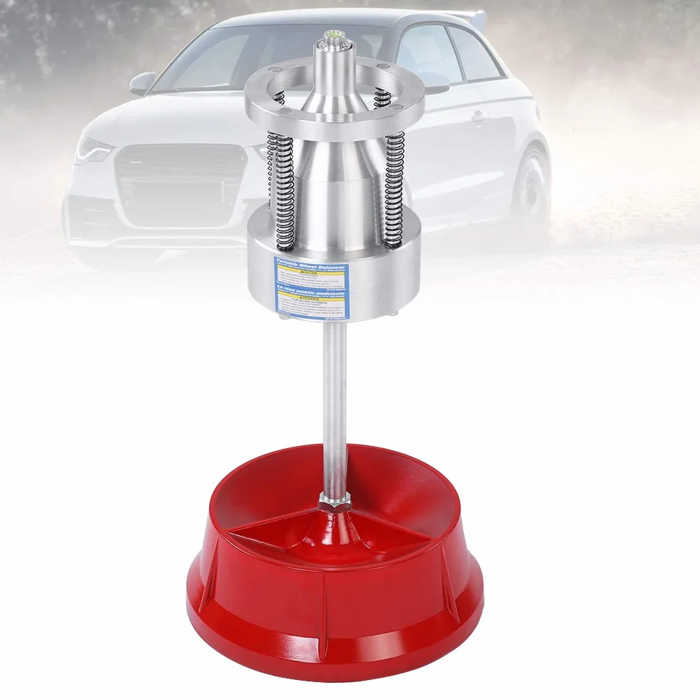 Equilibratrice portatile per ruote per auto, equilibratrice della gomma della ruota dei mozzi dello smontagomme della macchina di bilanciamento statico resistente per il camion dell'automobile