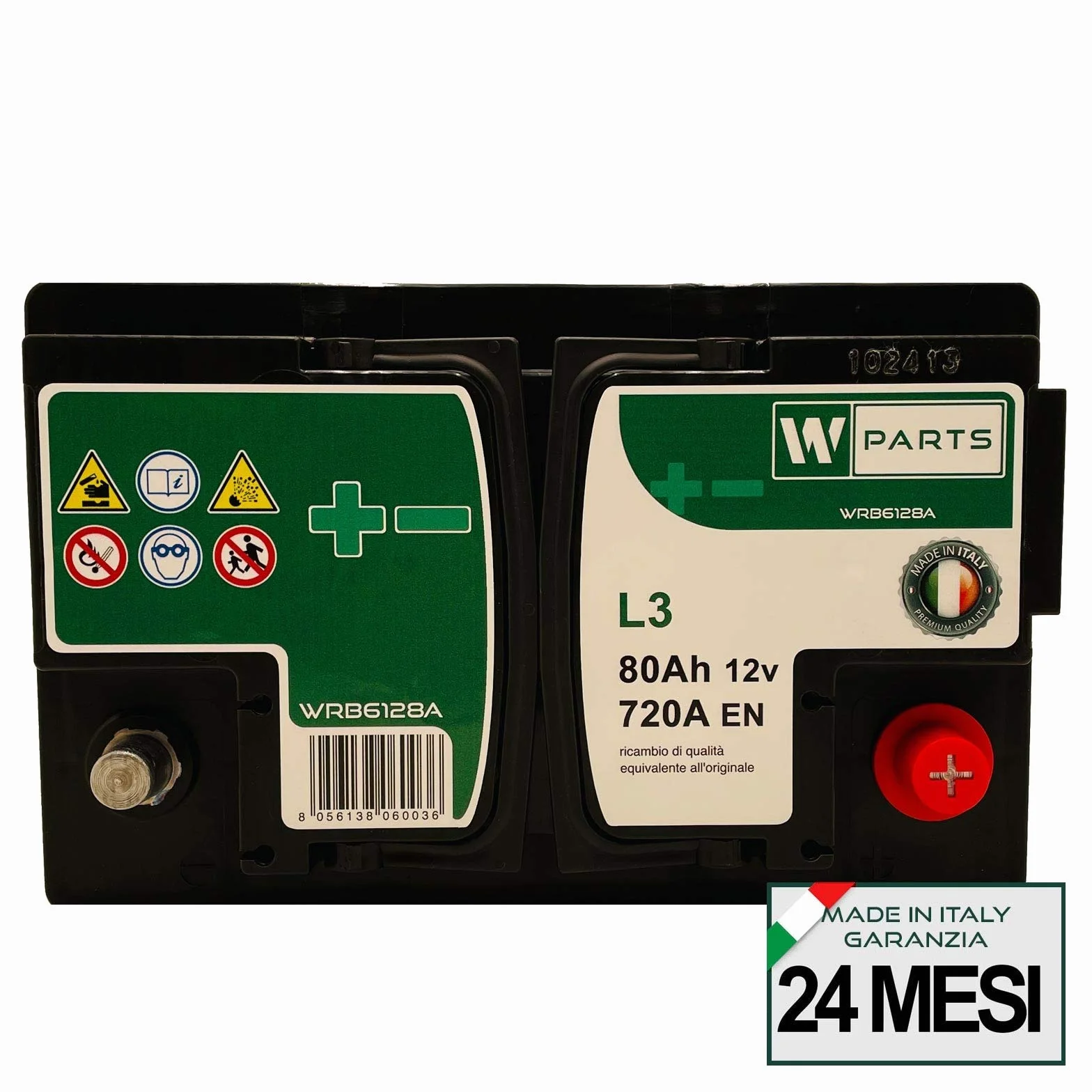 BATTERIA AUTO 80 Ah 720A Spunto 278 x 175 x 190