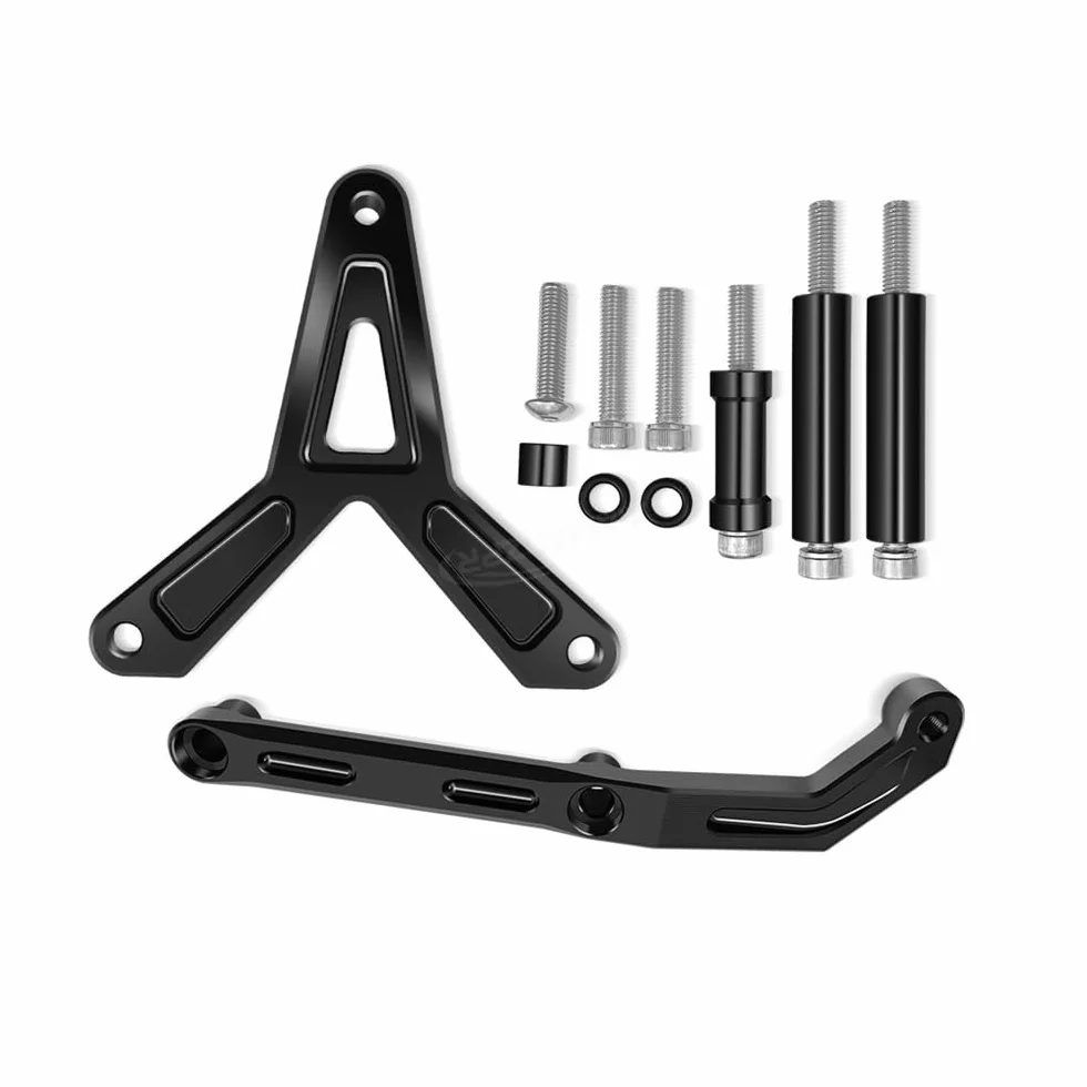 Kit Di Montaggio Staffa Ammortizzatore Sterzo Stabilizzatore Per Accessori Per Moto Per 9 900 Per MT09 2021-2024 Per MT-09 Ammortizzatori(Black B)