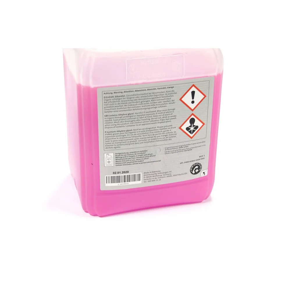 G12evo Liquido Refrigerante Ready Mix J4 Tanica, 5 Litro compatibile con VW