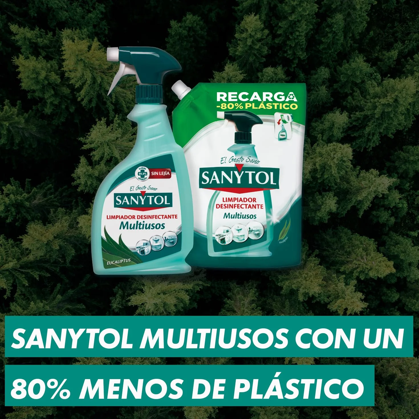 Sanytol Multiusos Recarga Euca 750Ml