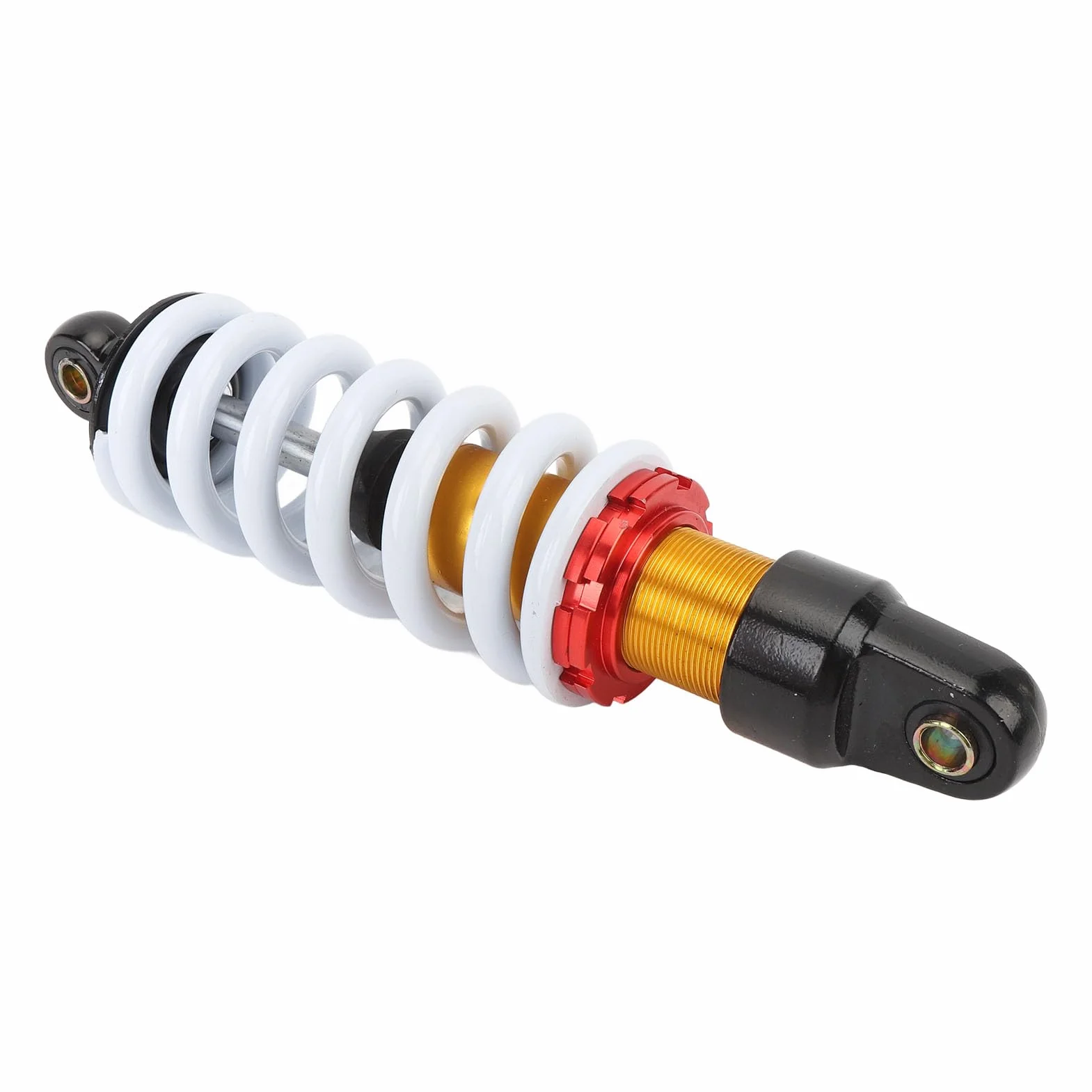 Ammortizzatore per moto da 260 mm, ammortizzatore a sospensione universale con molla da 11 mm di diametro e smorzamento regolabile per moto da cross, ATV, quad, go-kart e scooter d