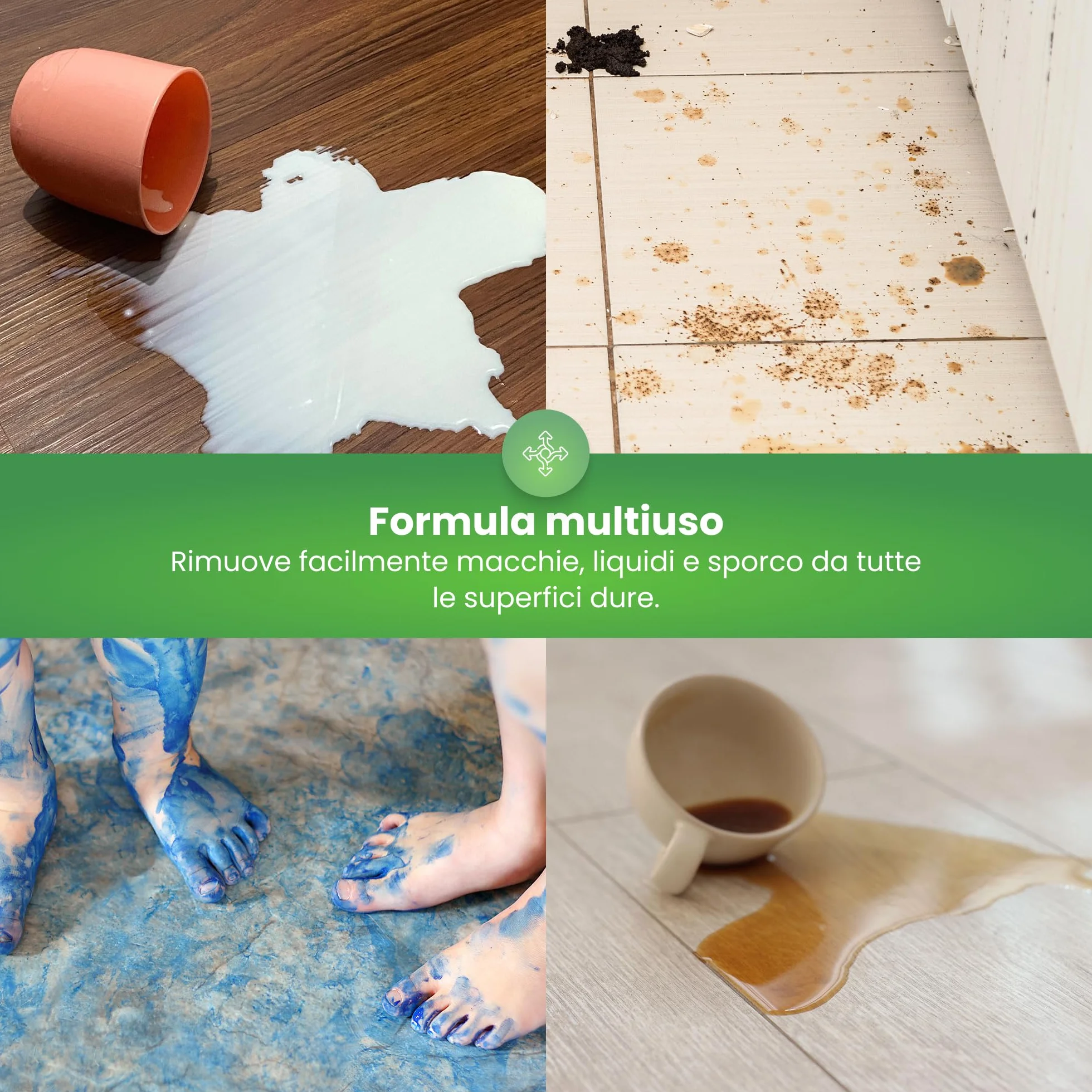 PURIVITA® Detergente Lavapavimenti Concentrato 1L - Detergente per Tergivetro ad Umido e Pavimenti