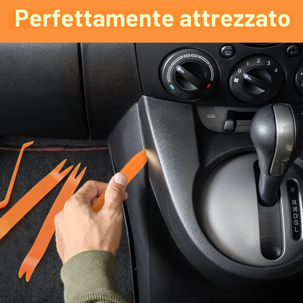 Flintronic 4PCS Auto Trim Removal Tool Kit, Plastica Leve Set per Riparazione Pannello Cruscotto
