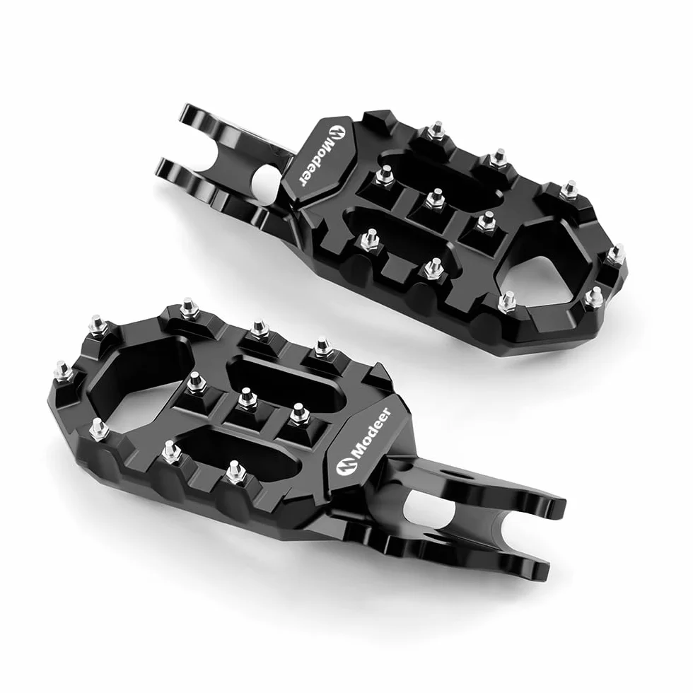 Modeer Pedane Offroad Moto per CRF 1000L Africa Twin CRF 450R XL750 Transalp 2025 (nero)