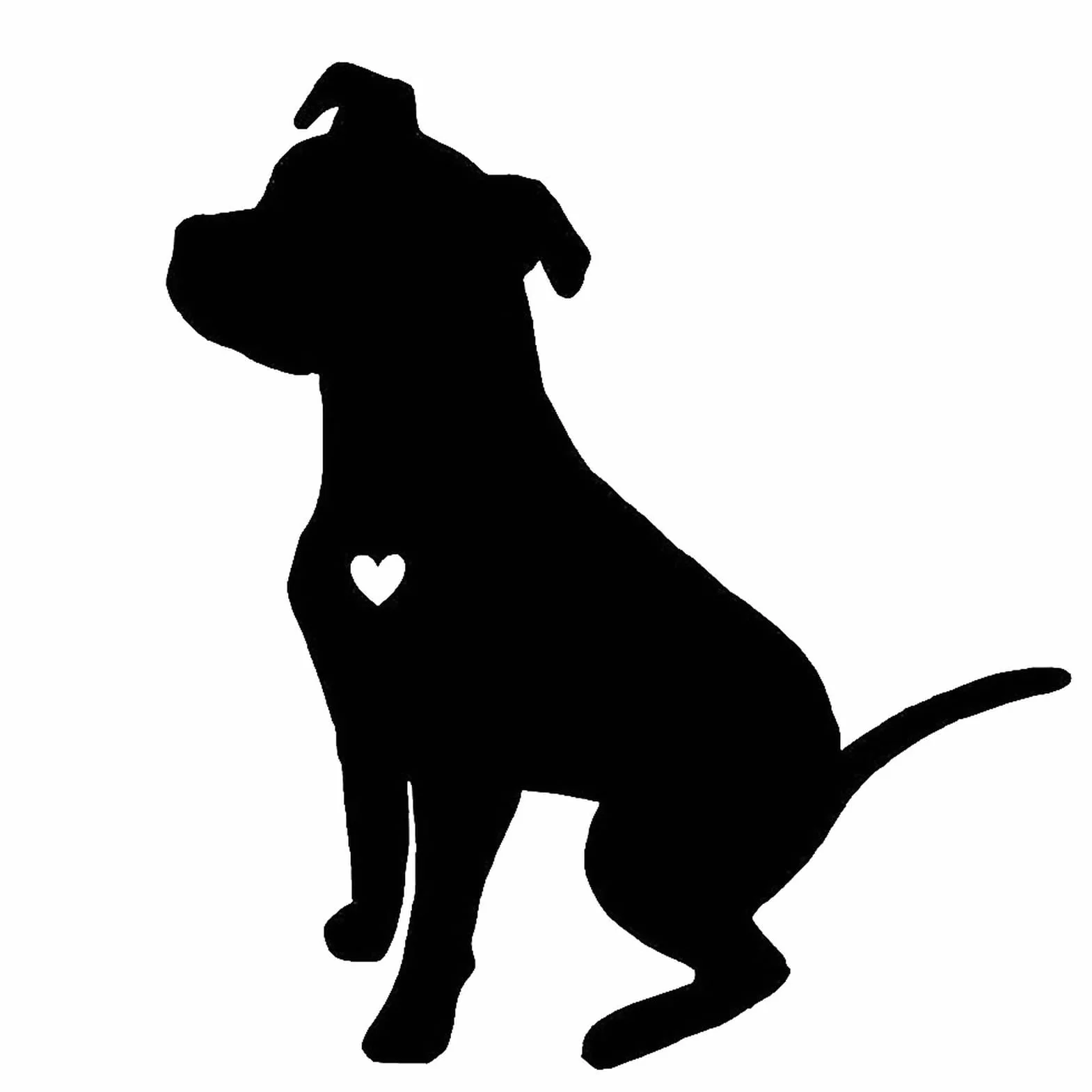 Adesivo riflettente per auto con cane pitbull in PET