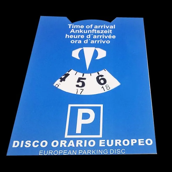Generico Europeo orario cartoncino Disco Macchina Rigido Auto Camion Camper parcheggio