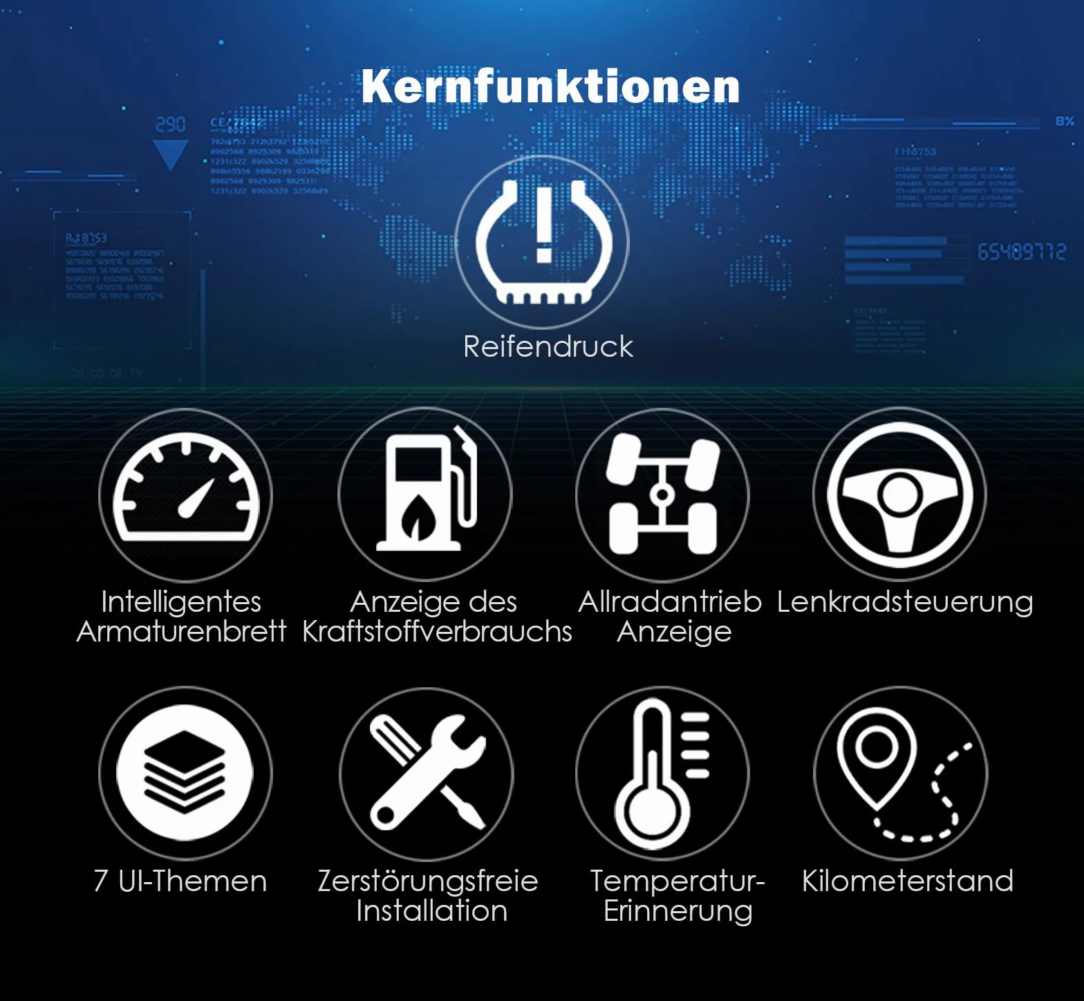 Tachimetro Digitale LCD 12,3" per BMW 5 Serie E60 E61 X5 E70 X6 E71 CiC CCC Plug & Play HD Display
