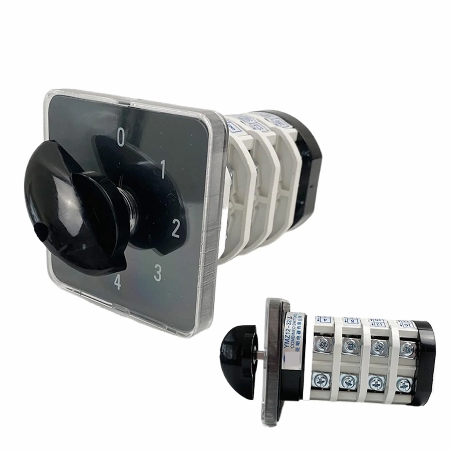 Multi 5 posizioni YMZ12-32/4 commutatore rotativo 660 V 32 Ampere quattro stadi 4 livelli contatto argento 16 terminali interruttore a camma 1 pz(0-6 Positions)