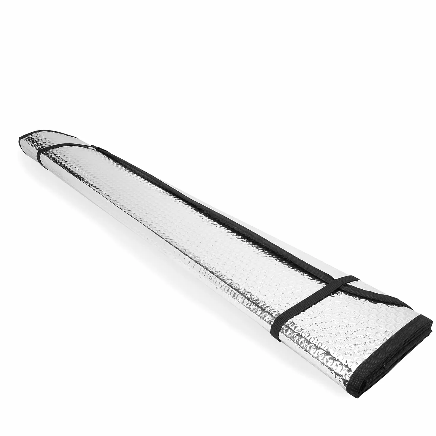 Parabrezza parasole auto pieghevole UV 130x60 cm con elastici e ventose