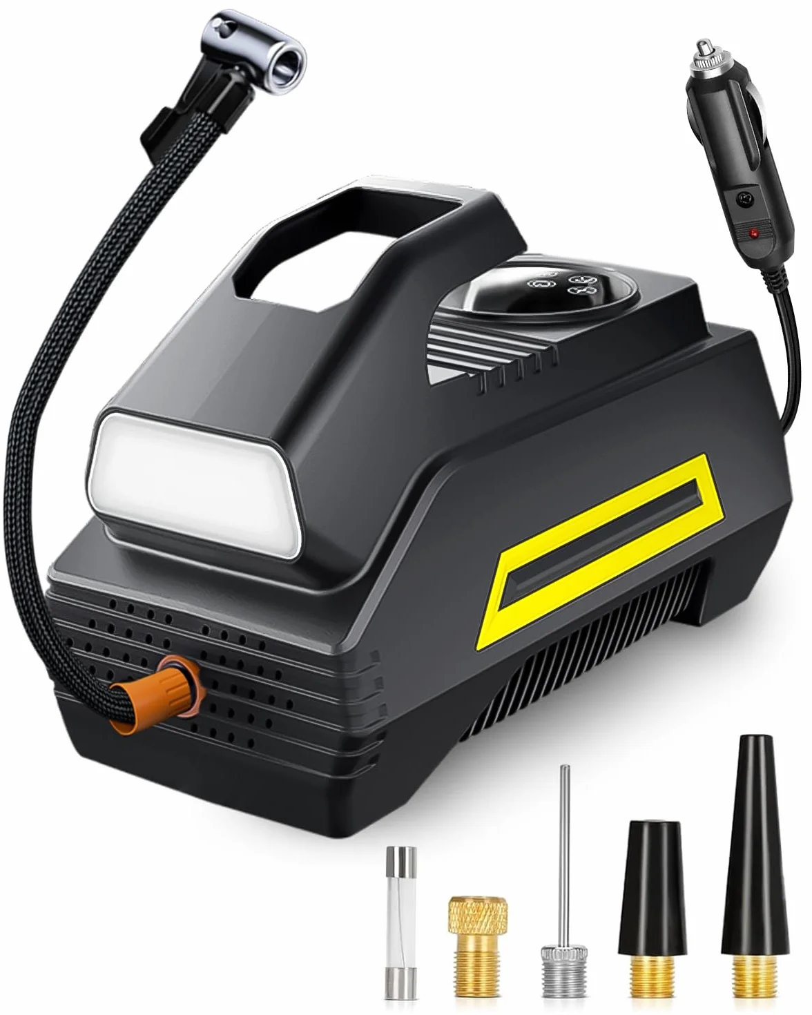 Motomoyo Compressore Aria 12V Portatile 35L/Min Auto Moto Bici