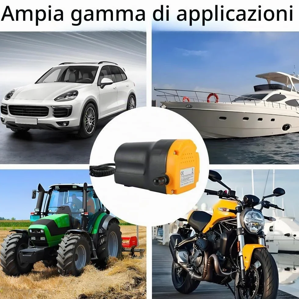 Pompa Diesel 12V 80W Estrattore del Cambio Olio Pompa Carburante Trasferimento