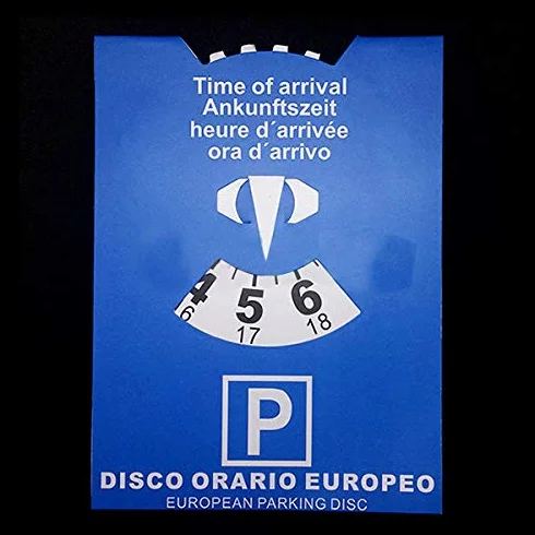 Generico Europeo orario cartoncino Disco Macchina Rigido Auto Camion Camper parcheggio