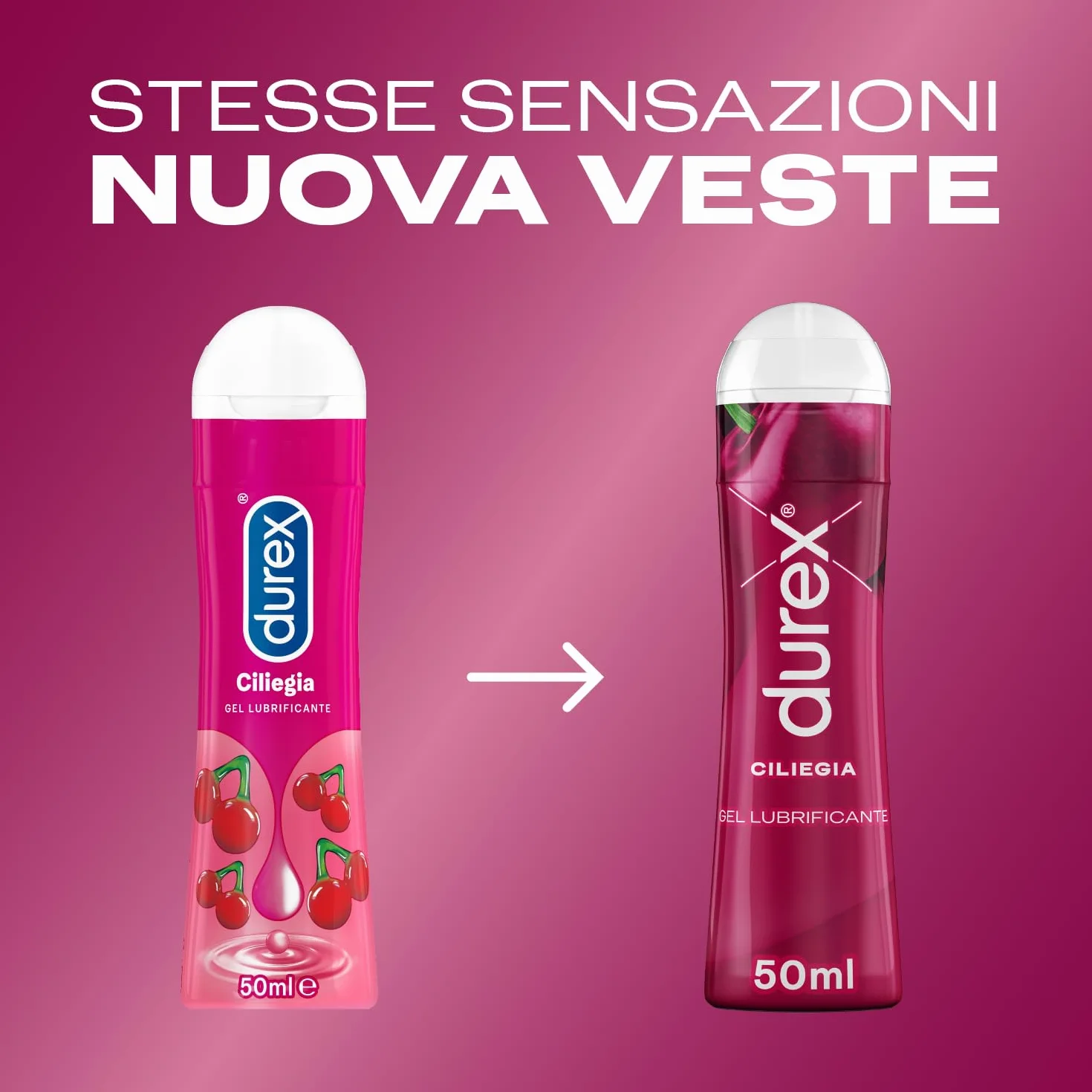 Durex Very Cherry Gel Lubrificante Intimo Aromatizzato alla Ciliegia 50 ml