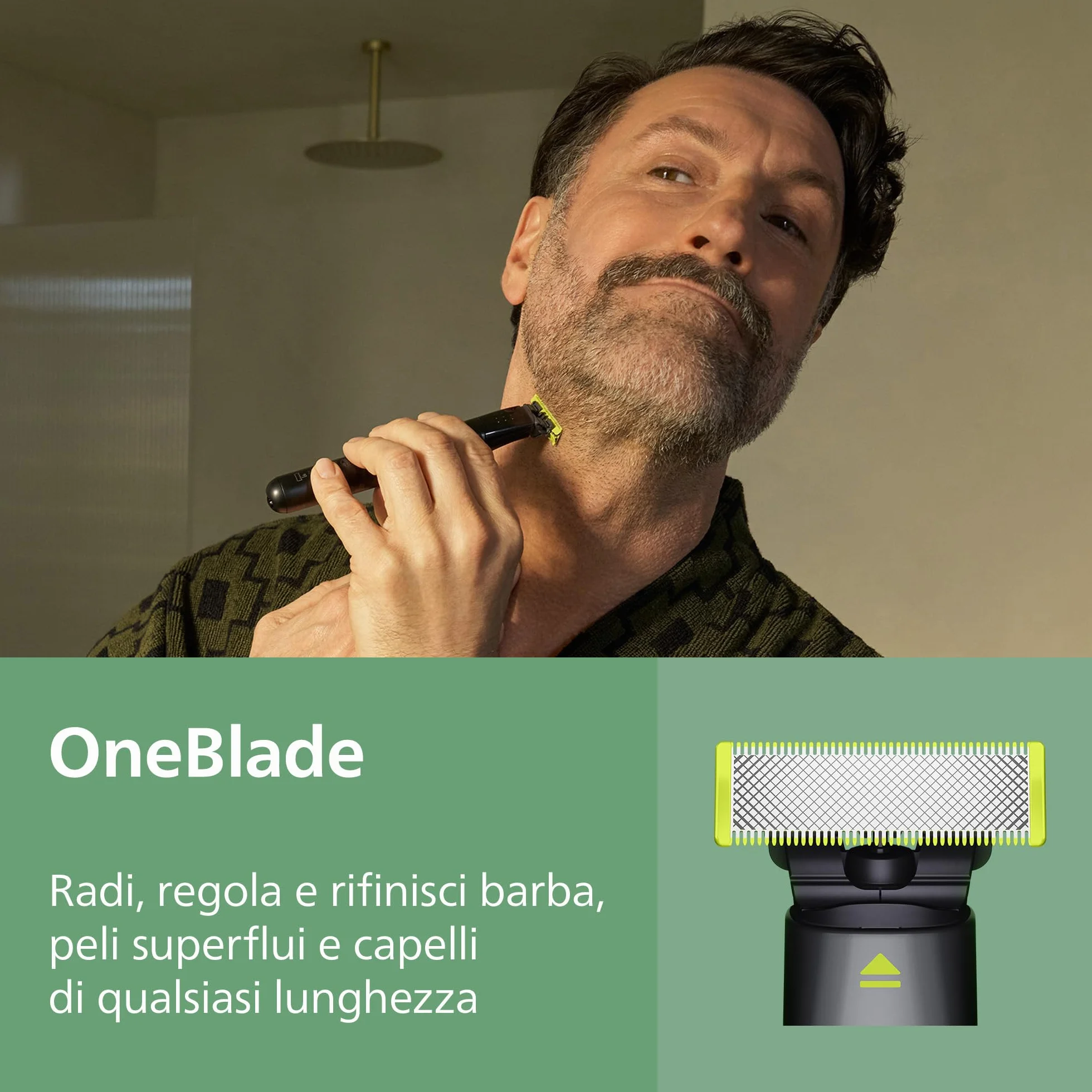 Philips Serie 9000 Multigroom 19 w 1 MG9556/15 - OneBlade Trymer do twarzy, głowy i ciała, 27 ustawień długości (0,2-20 mm)