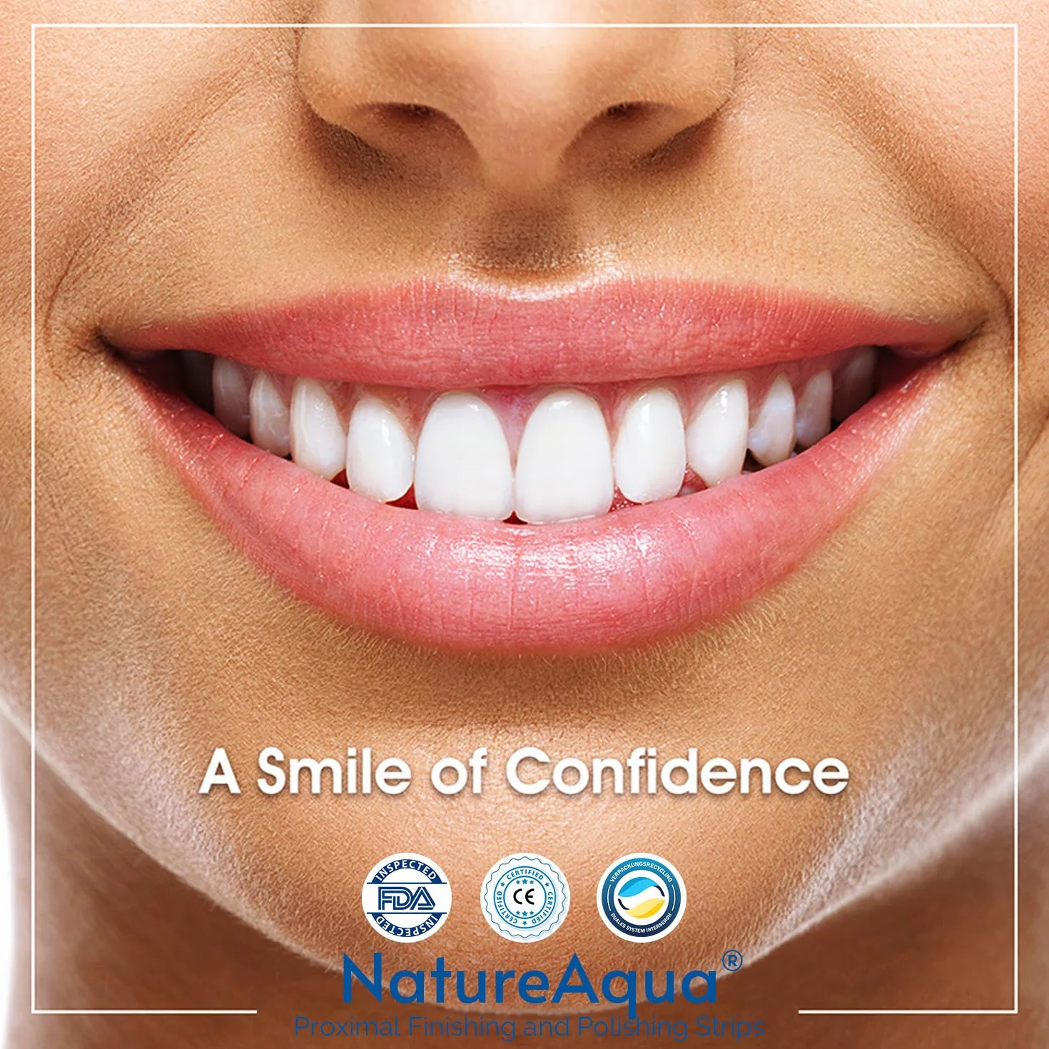 NatureAqua Resin Carta Vetrata per Denti Strisce Lucidatura Dentale Grana 50μm Larghezza 4mm 6M Rotolo