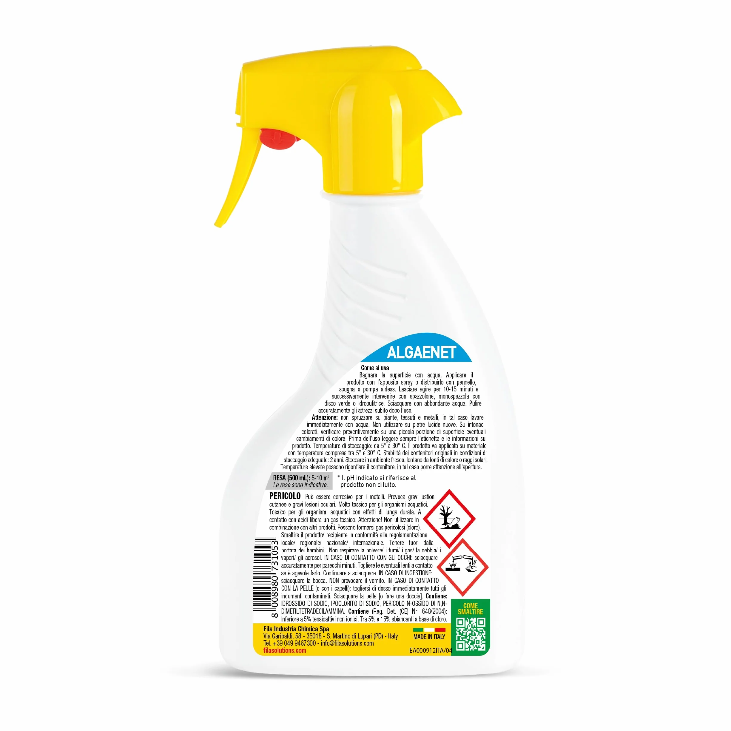 FILA Surface Care Solution ALGAENET Detergente Anti-Alghe 500ml