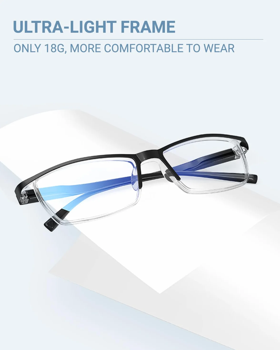 TERAISE 4PCS occhiali da lettura anti-luce blu per computer uomo donna con custodia