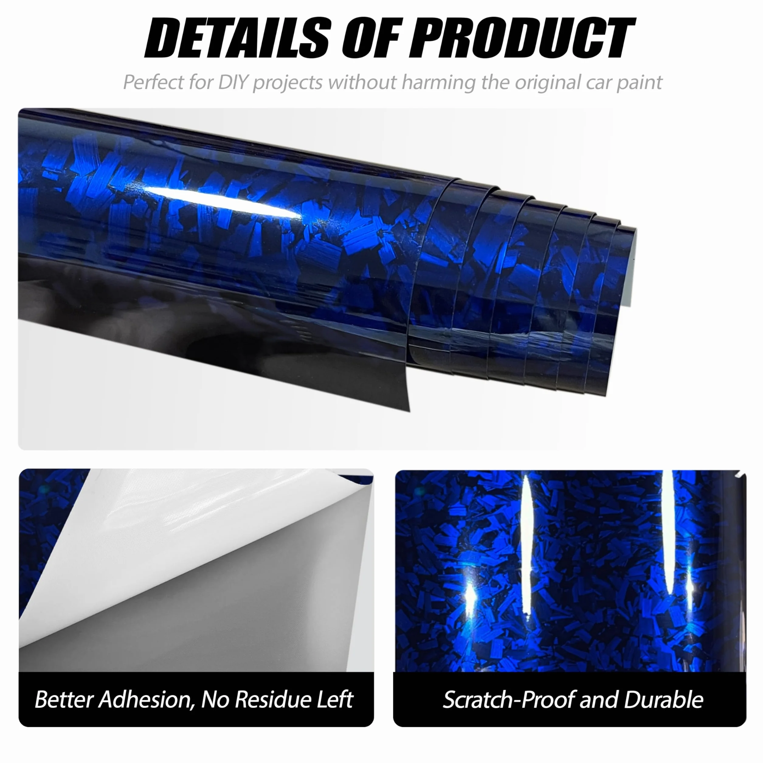 Pellicola in carbonio Forged (blu)