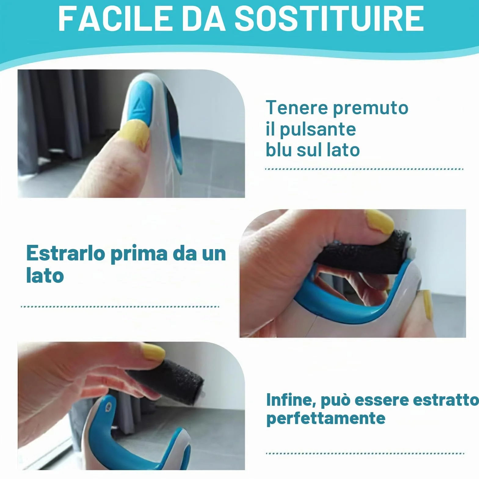Scholl Rullo Ricambio Rulli Extra Grossi Ricariche Cura Piedi Compatibile Velvet Smooth